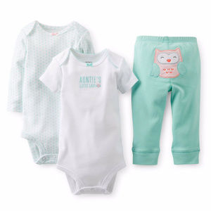 Carters Owl Bodysuit Pant Set Baby Girl Clothes